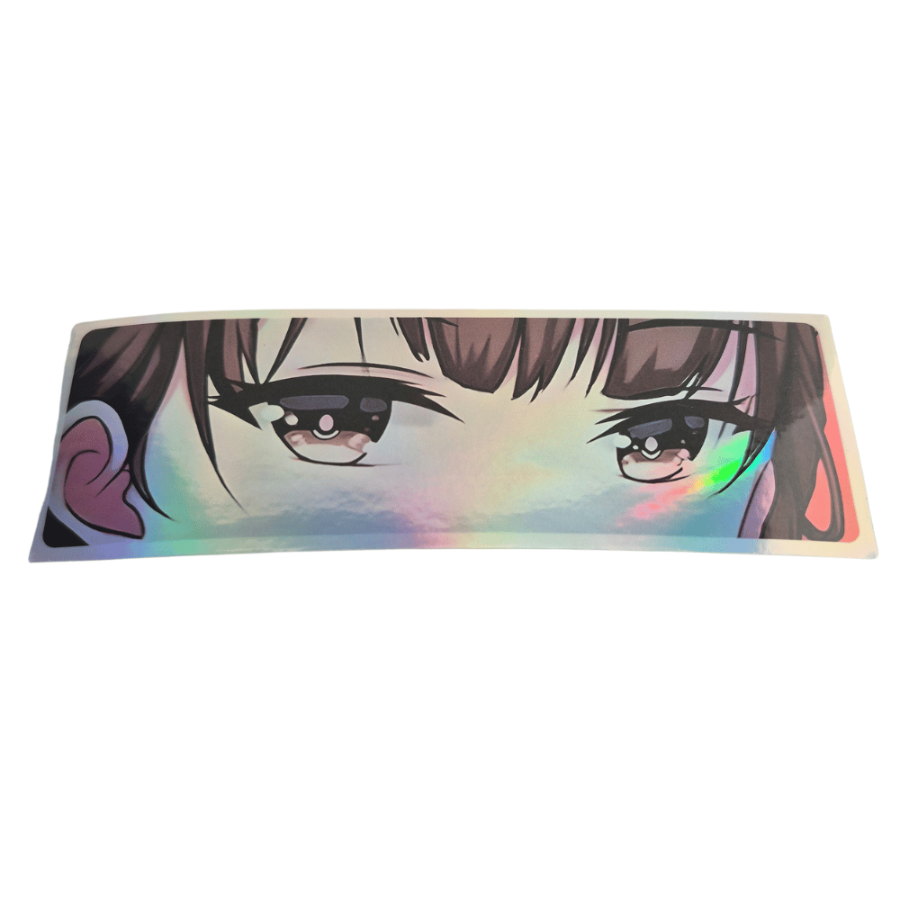Brunette Girl JDM Anime Sticker