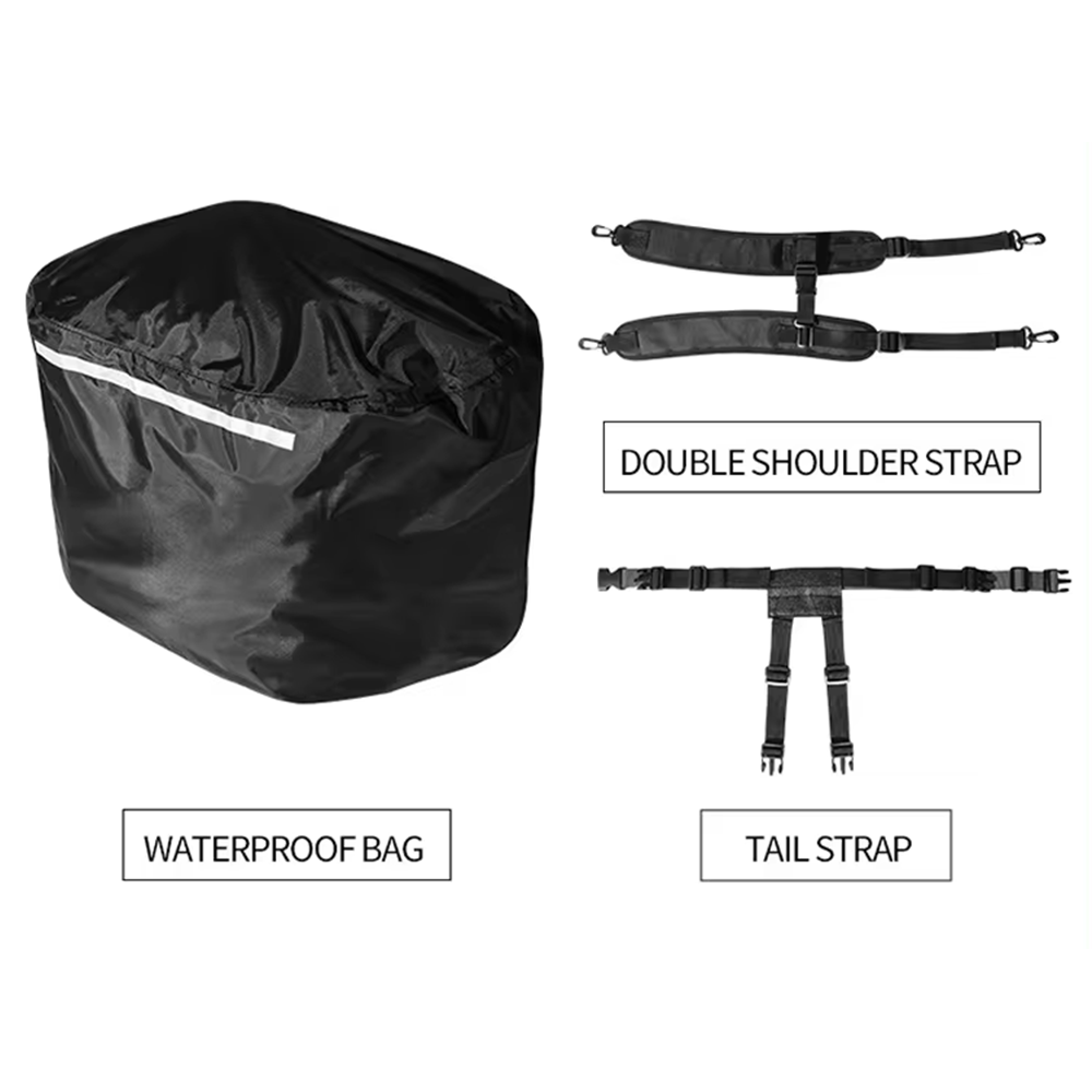 Motowolf Tail Bag - Silver
