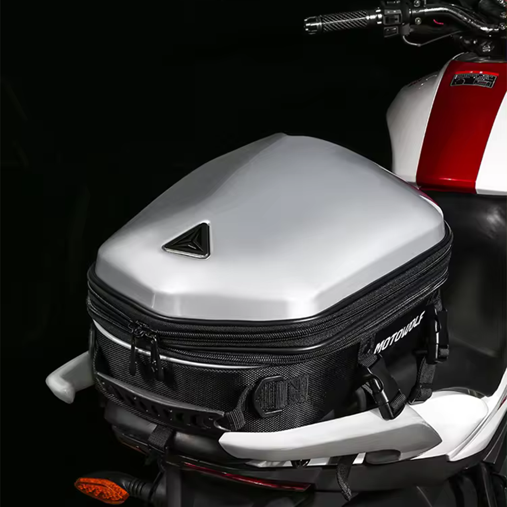 Motowolf Tail Bag - Silver
