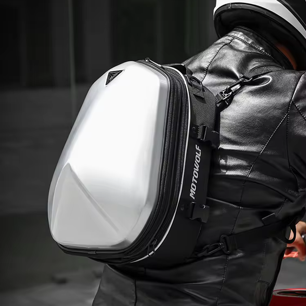 Motowolf Tail Bag - Silver