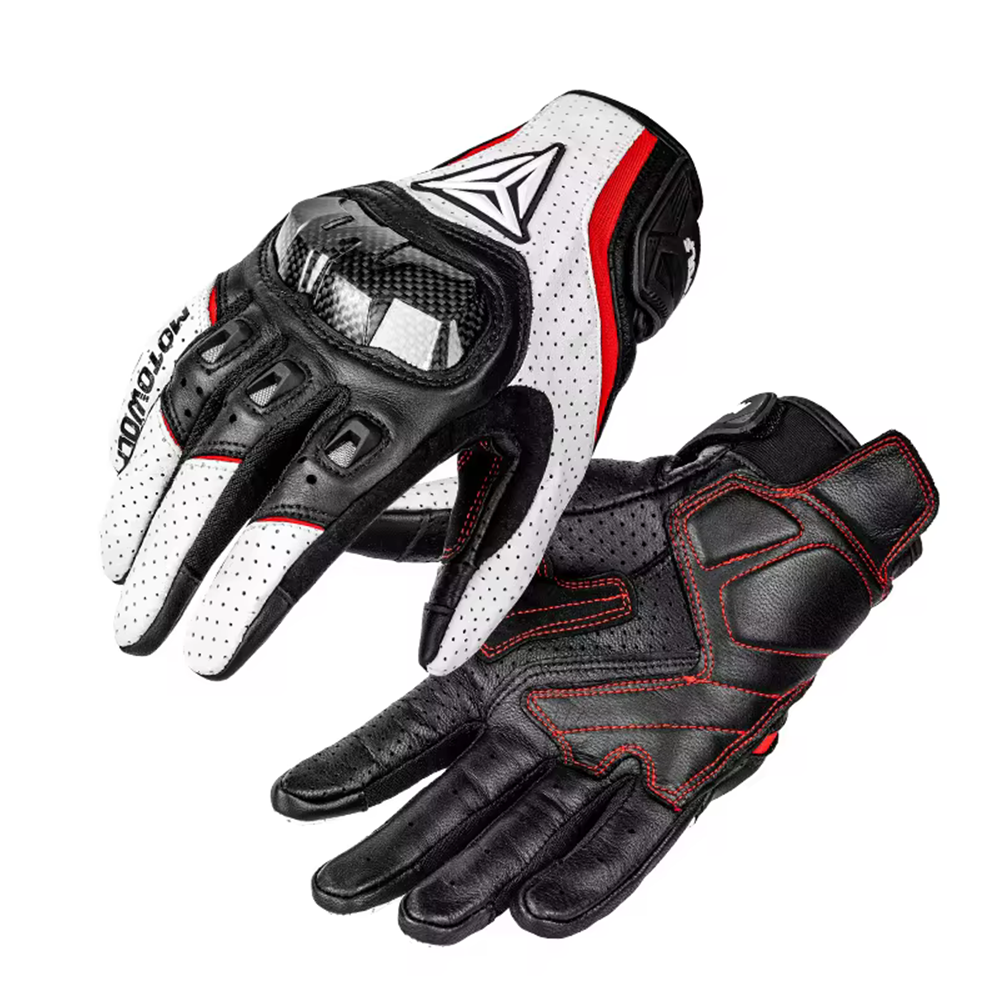 Motowolf Fast Rider Gloves - White