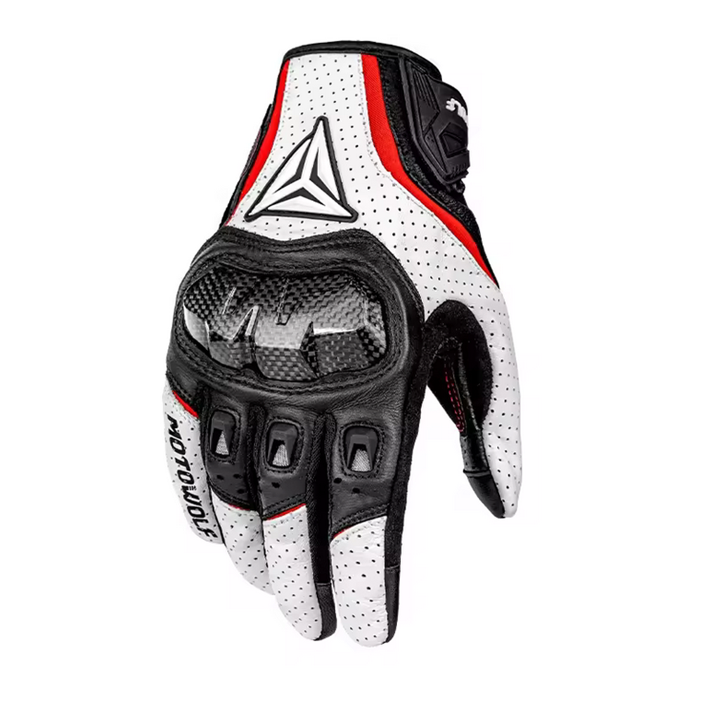 Motowolf Fast Rider Gloves - White