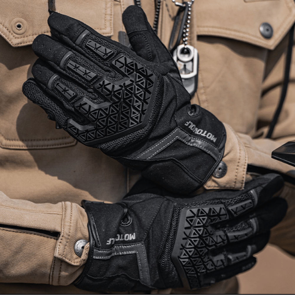 Motowolf Road Gloves - Black