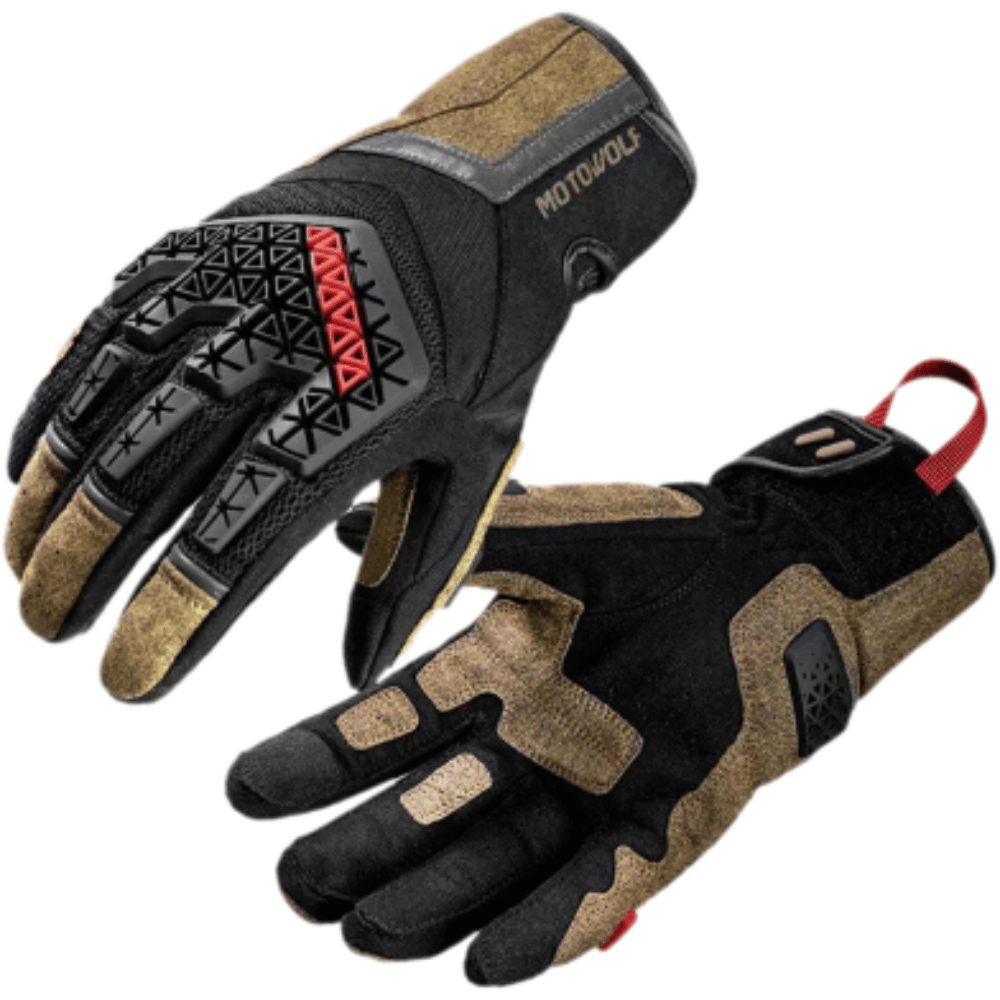 Motowolf Road Gloves - Desert Brown