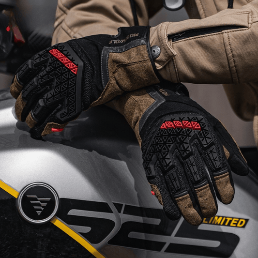Motowolf Road Gloves - Desert Brown