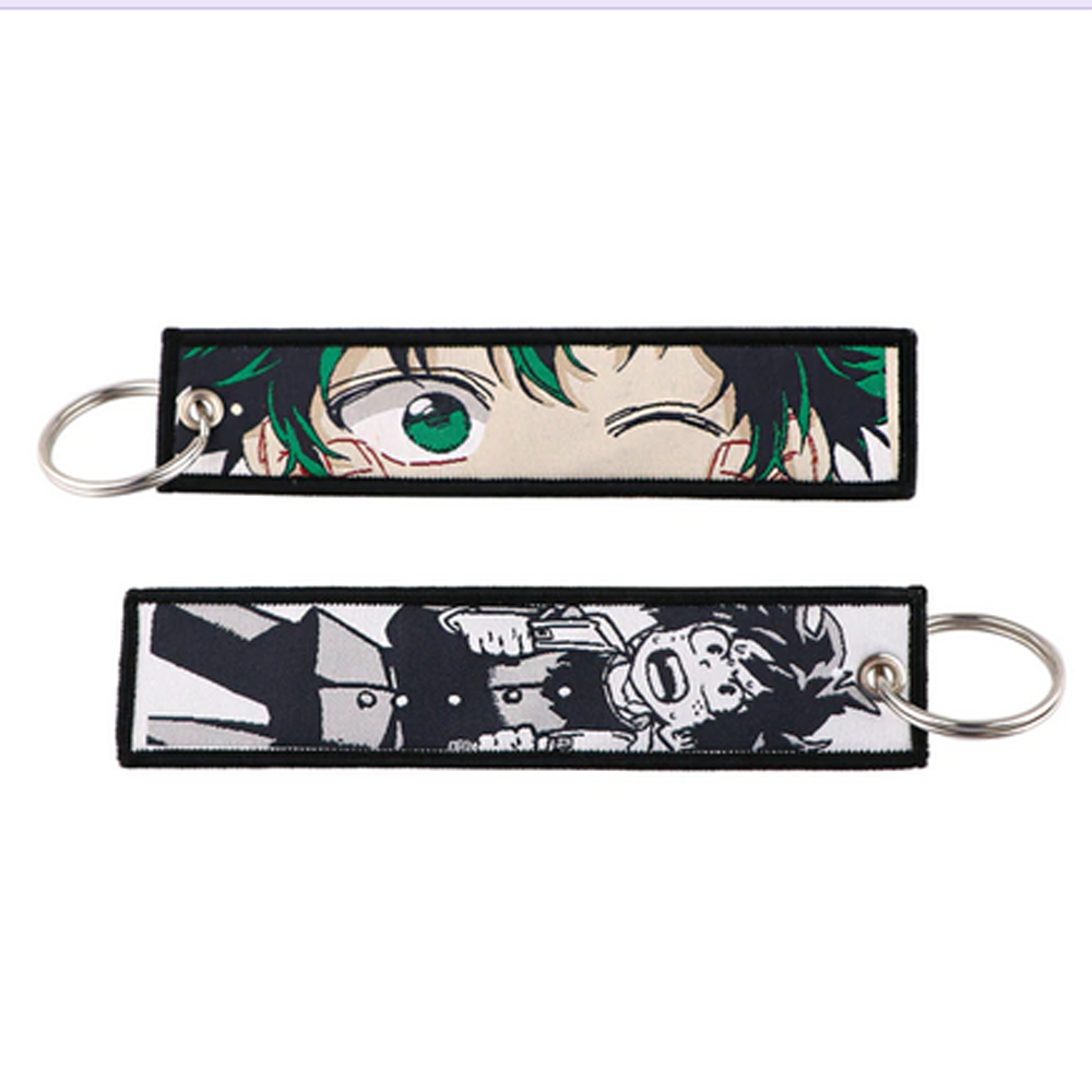 Green Haired Boy Anime Key Tag