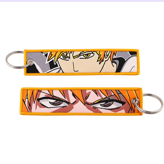 Orange Haired Man Anime Key Tag