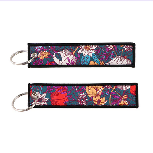 Floral Key Tag