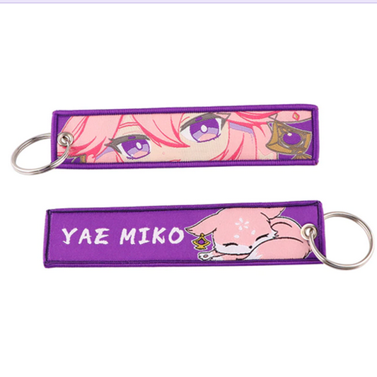 Shrine Maiden Anime Key Tag