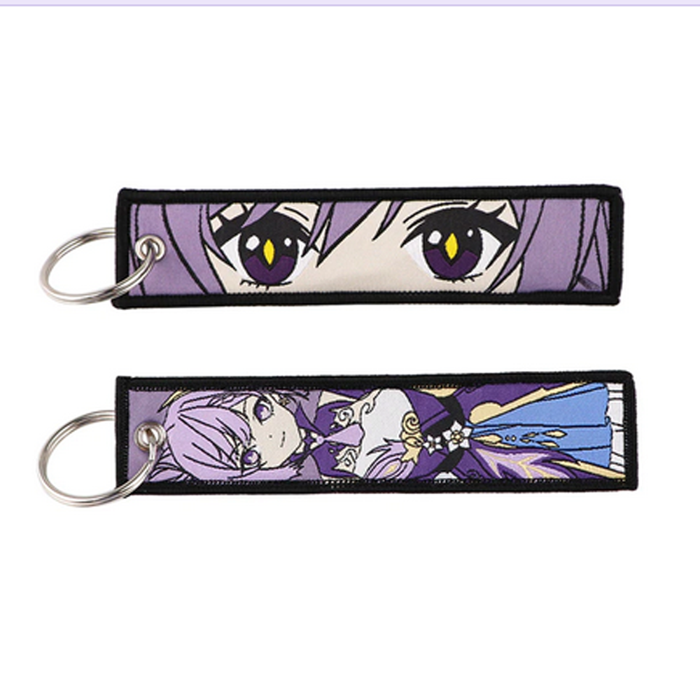 Lavender Lightning Girl Anime Key Tag