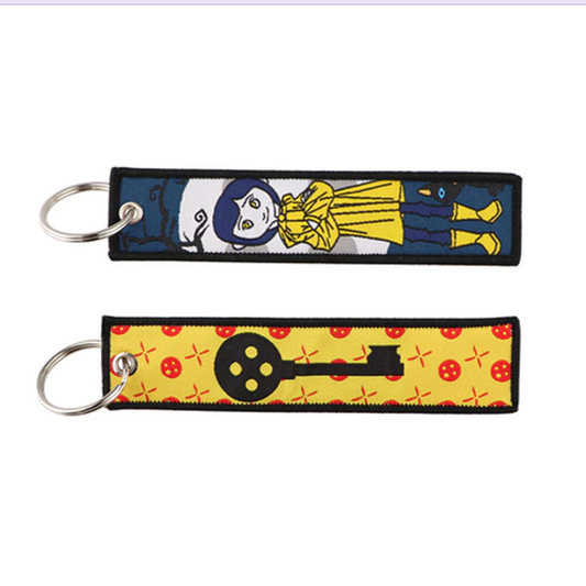 Patchwork Girl Key Tag
