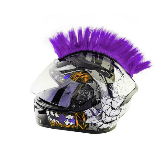 Purple Helmet Mohawk