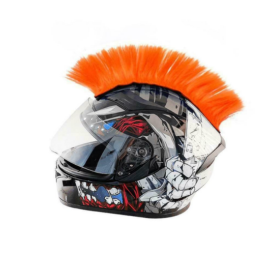 Orange Helmet Mohawk