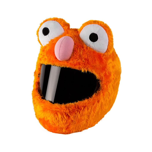 Orange Monster Helmet Cover